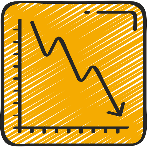 Progress chart icône