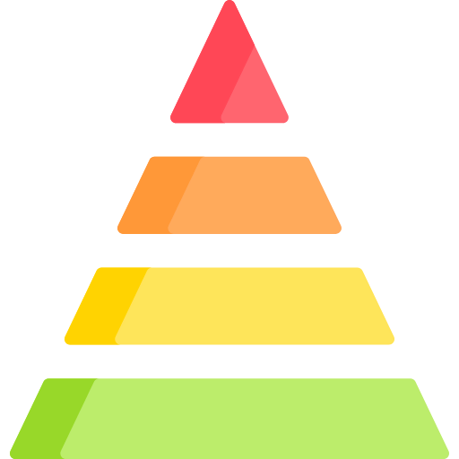 Pyramid chart icon