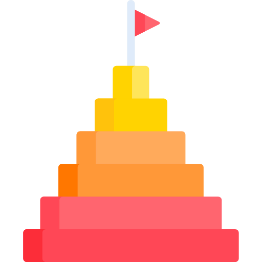 Pyramid chart icon
