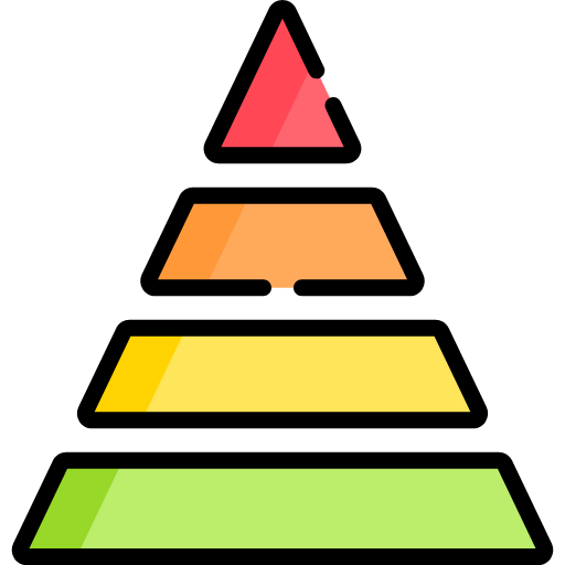 Pyramid chart icon
