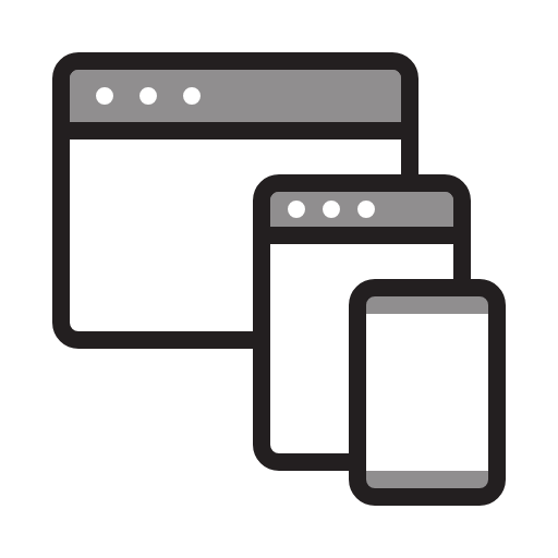 Responsive website icon