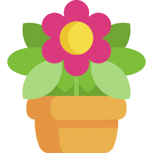 Flower pot icon