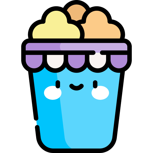 Popcorn box icon
