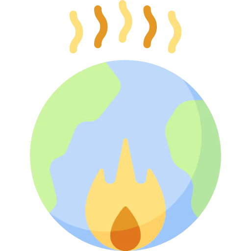 Global warming icon