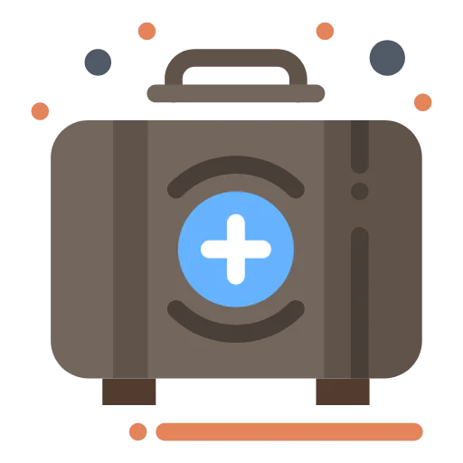 First aid kit icon