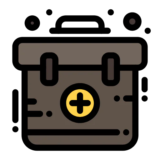 First aid kit icon