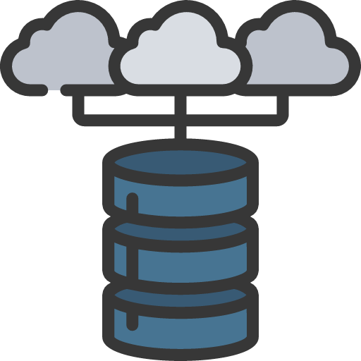 Cloud database ícono