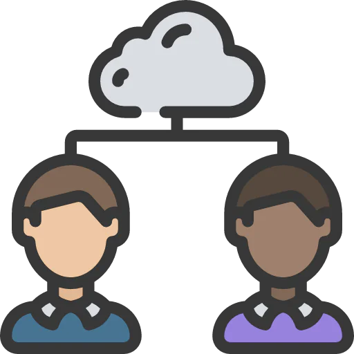 Cloud sharing icon