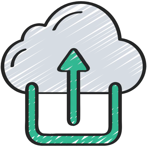 Cloud upload icon