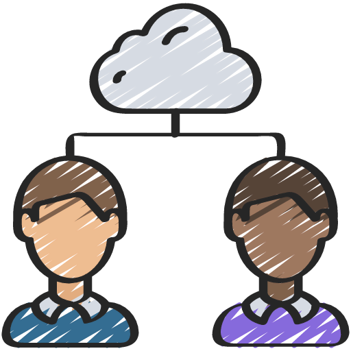 Cloud sharing icon