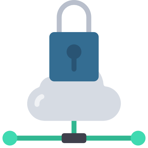 Cloud lock icon