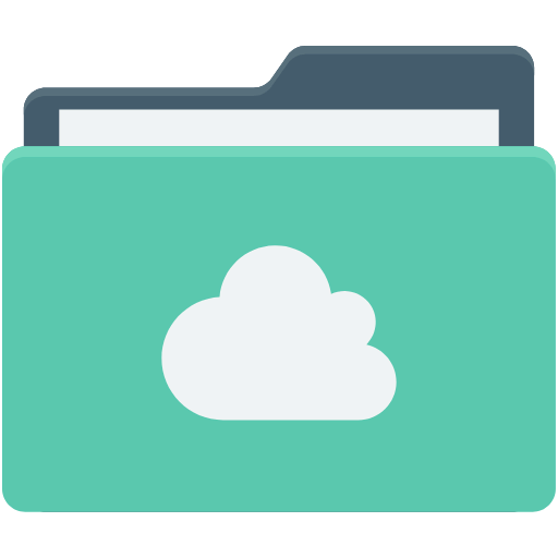 Cloud folder ícono