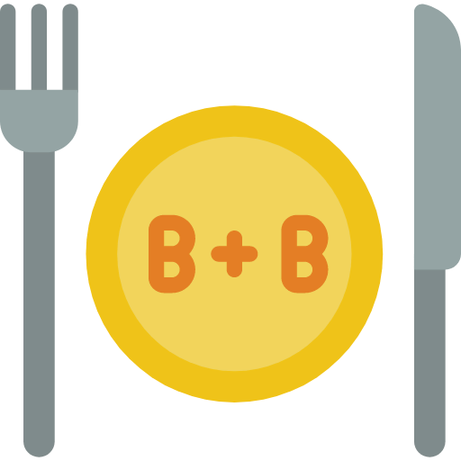 Bed and breakfast icon