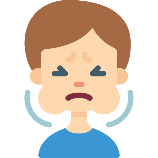 Face swelling icon