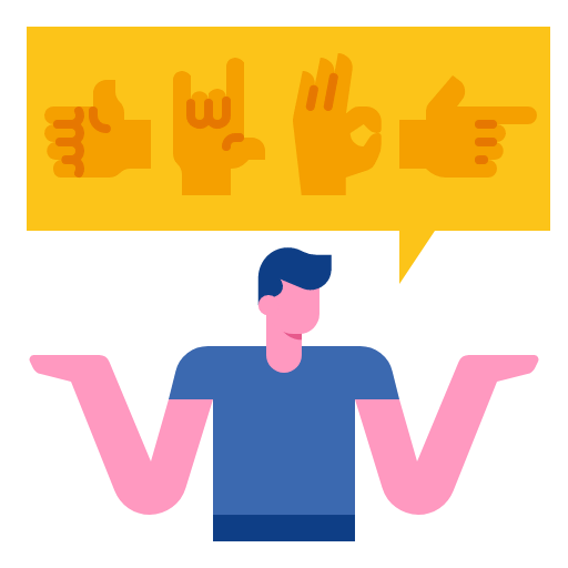 Sign language icon