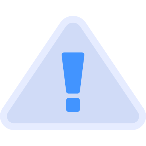 Warning sign icon