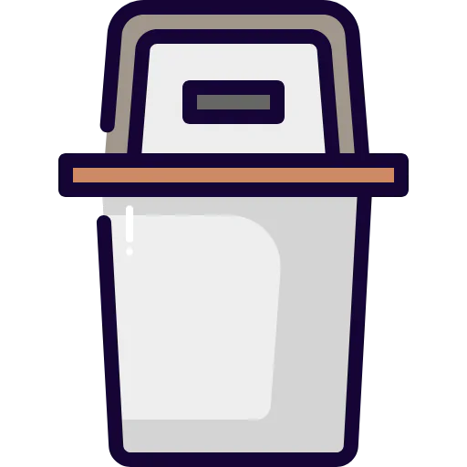 Waste bin icon