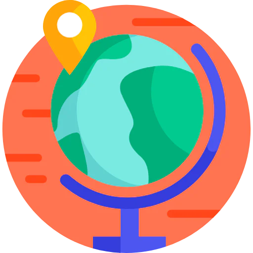 World map icon