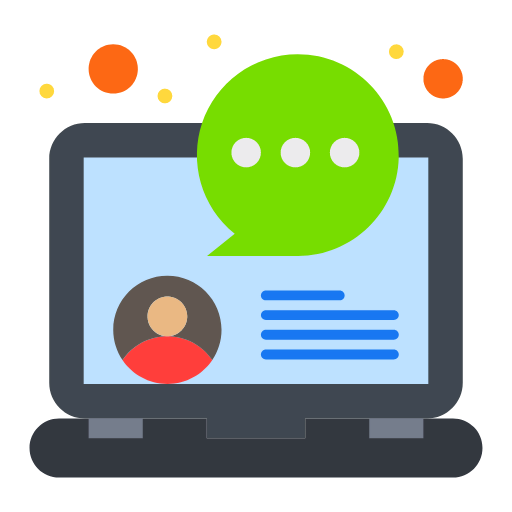 Online chat icon