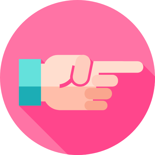 Pointing right icon