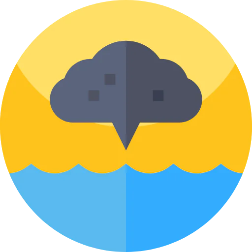 Ocean acidification icon