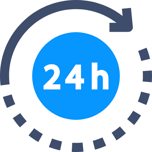 24 hours support icon