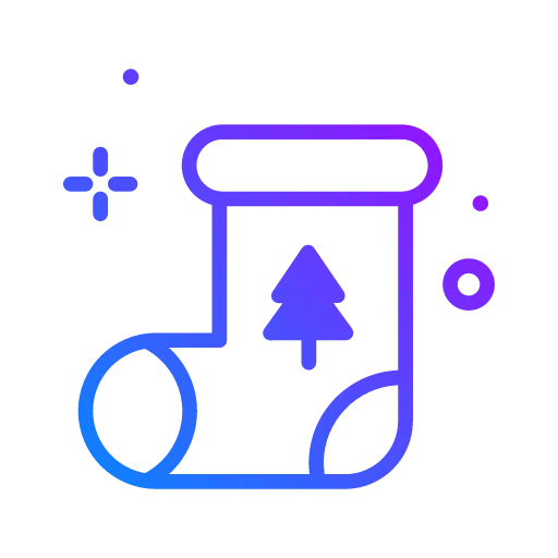Christmas stocking icon